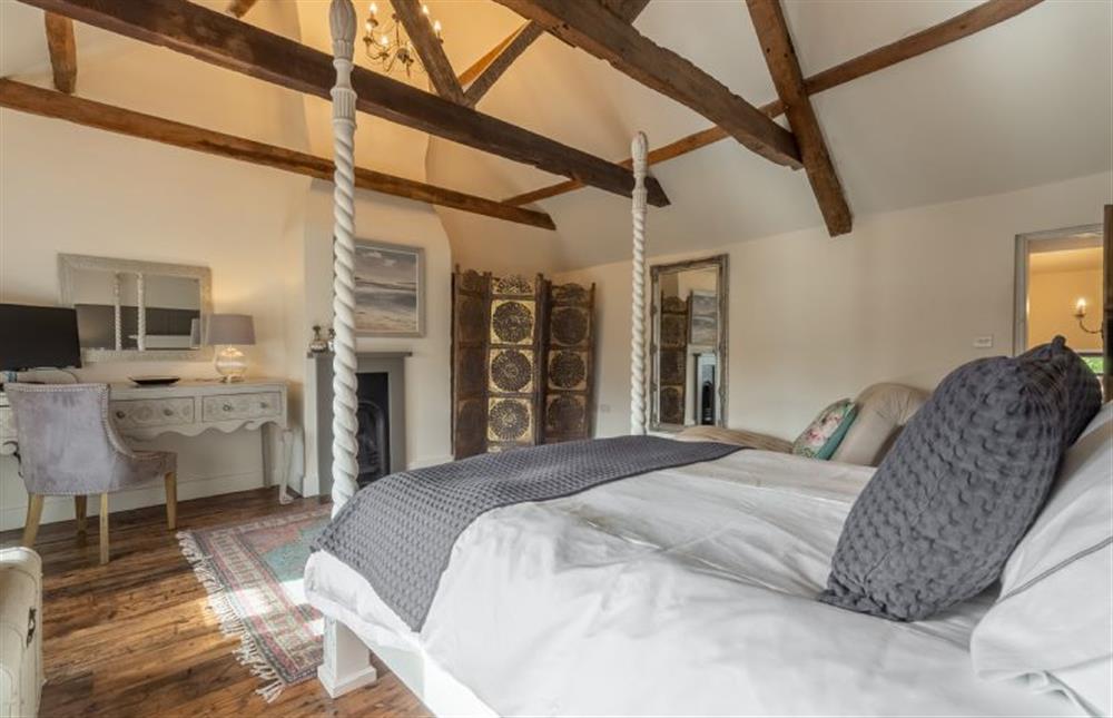First floor:  Stunning Master bedroom at Little Star, Ringstead near Hunstanton