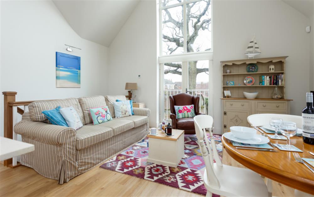 The living area at Little Tern, 1 Heathcote Mews in Lymington