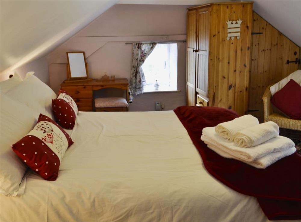 Double bedroom at Little Thatch in Netherbury, near Beaminster, Dorset