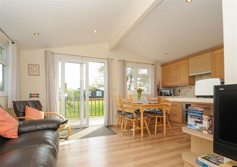 Relax in the living area at Little Trebah, Atlantic Bays Holiday Park near St Merryn