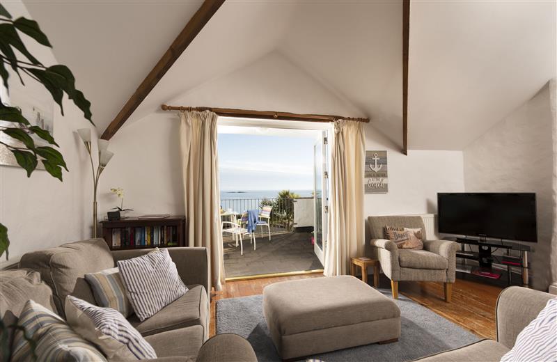 Relax in the living area at Little Trevara, Cornwall