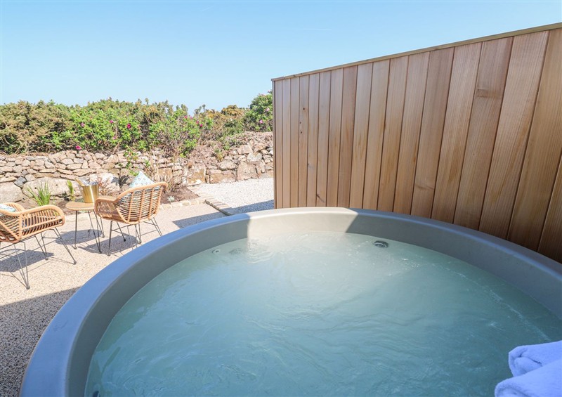 Enjoy the hot tub at Little Victory, Pendeen