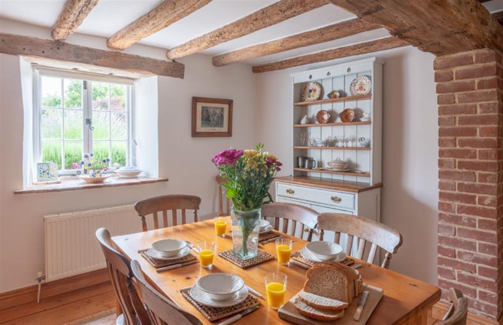 Ground floor: The dining room has a charming dresser at Little Wells, Burnham Overy Staithe near Fakenham