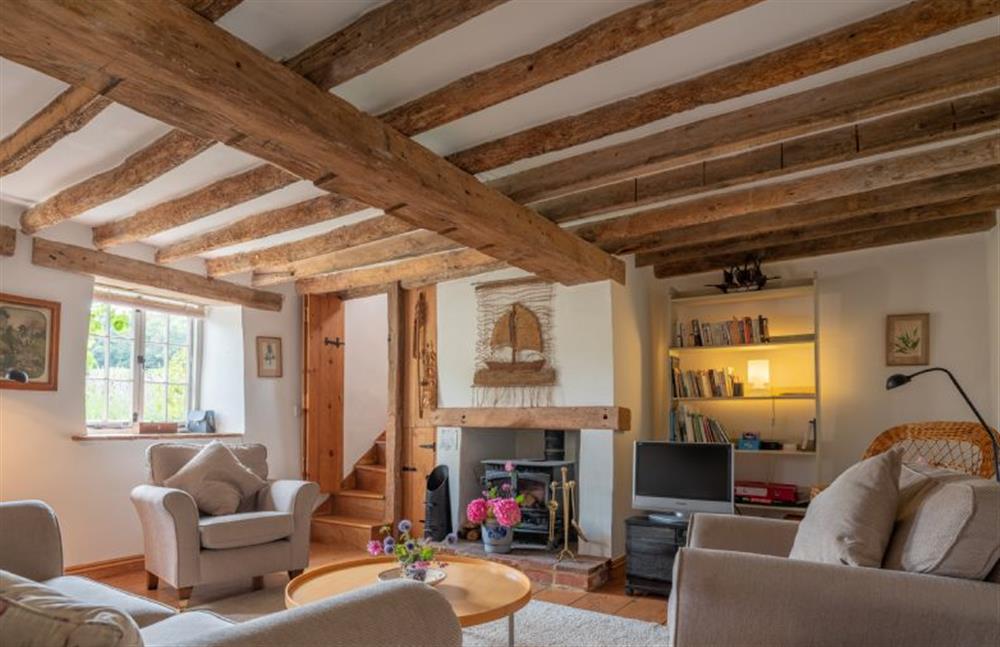 Ground floor: The comfy sitting room has a multi-burning stove