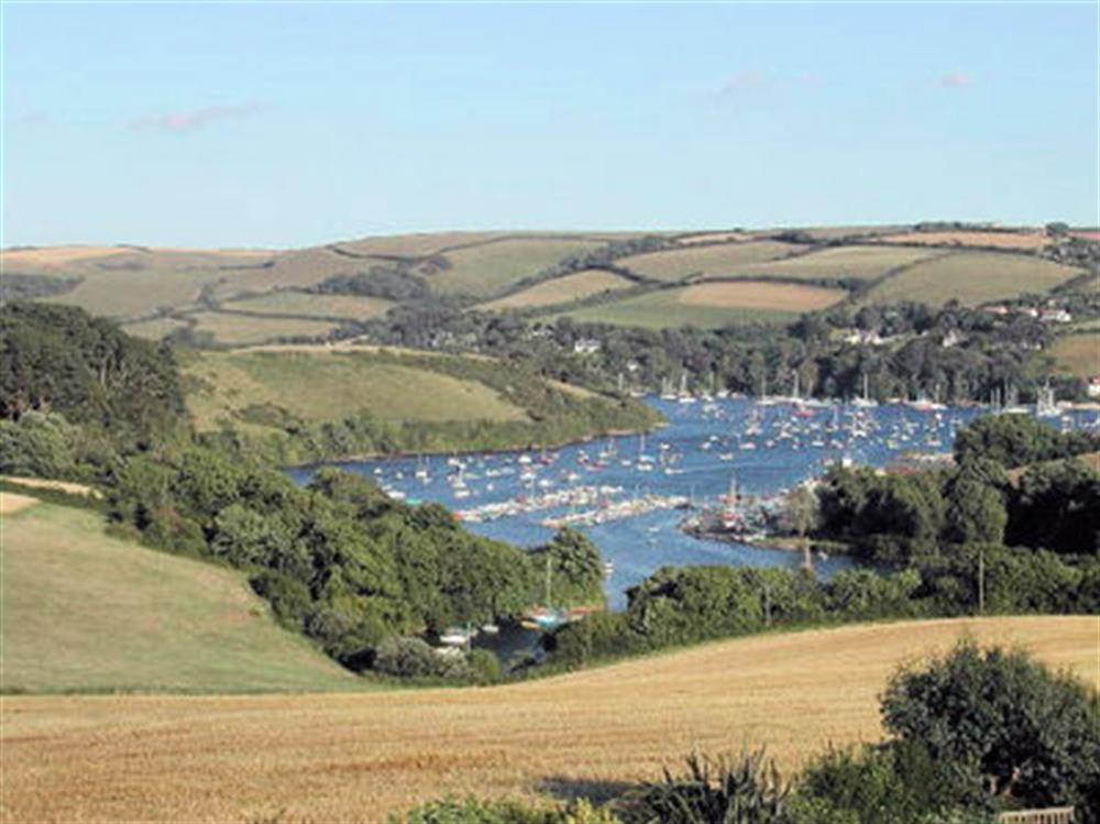 View over Salcombe estuary from garden at Little Weststowe in Lower Batson, Salcombe