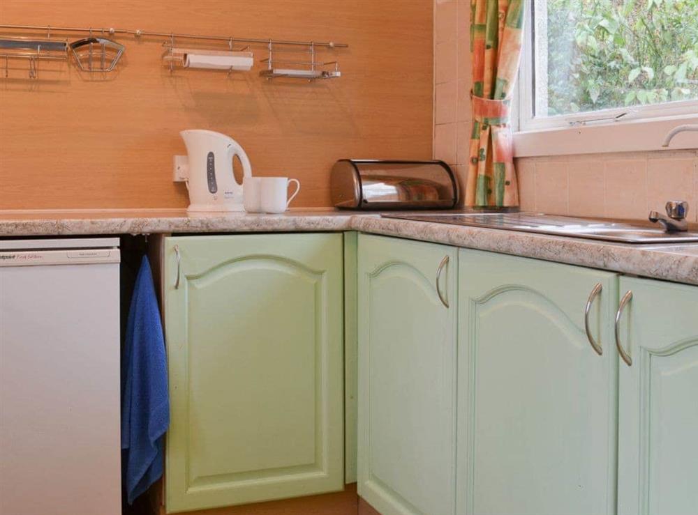 Prectical and modern kitchen at Little Whiteleigh in Whitstone, near Bude, Cornwall