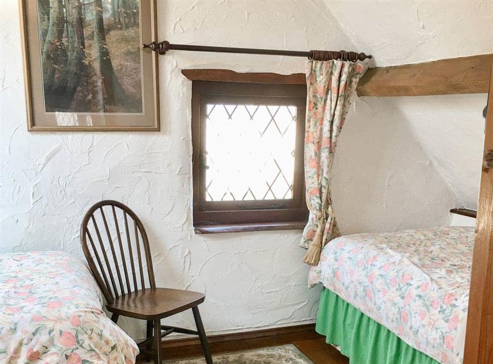 Comfortable twin bedroom at Little Whitnell Cottage in Nr Nether Stowey, Somerset., Great Britain