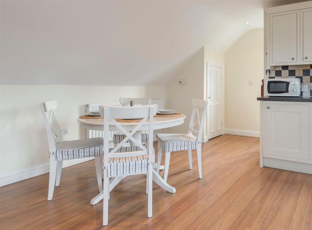 Convenient dining area at Little Woodlands in Alnmouth, near Alnwick, Northumberland