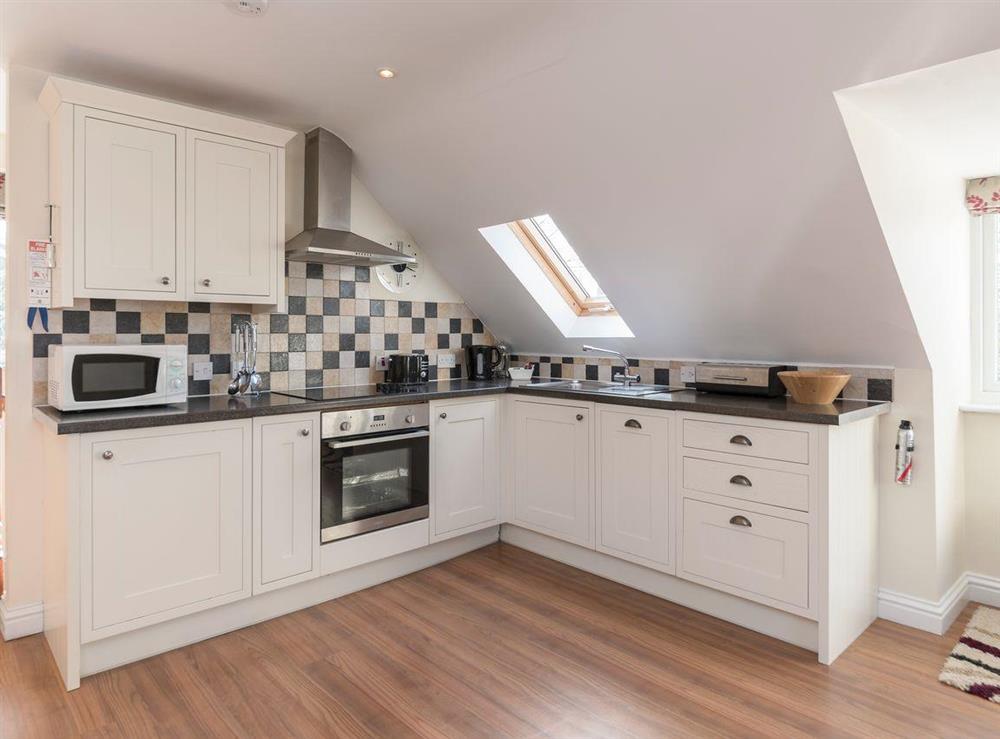Well-equipped fitted kitchen at Little Woodlands in Alnmouth, near Alnwick, Northumberland