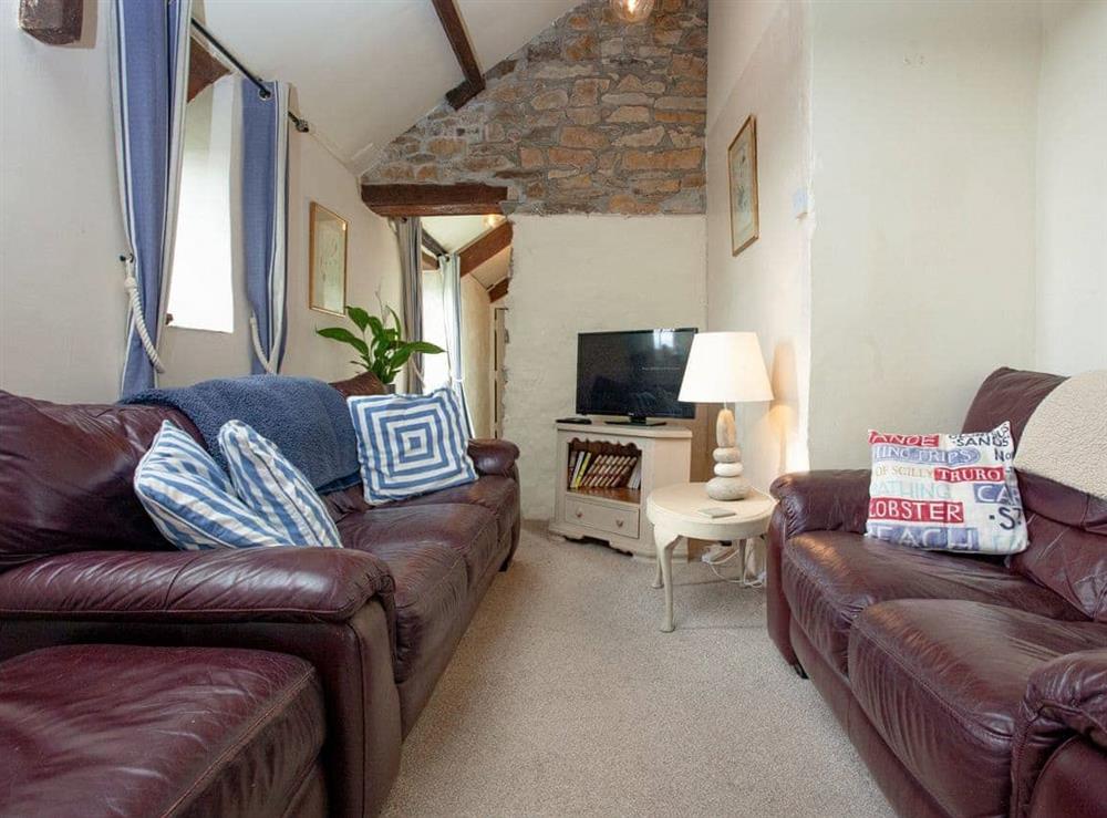 Living area at Little Wren in Tresmorn, Bude, Cornwall., Great Britain