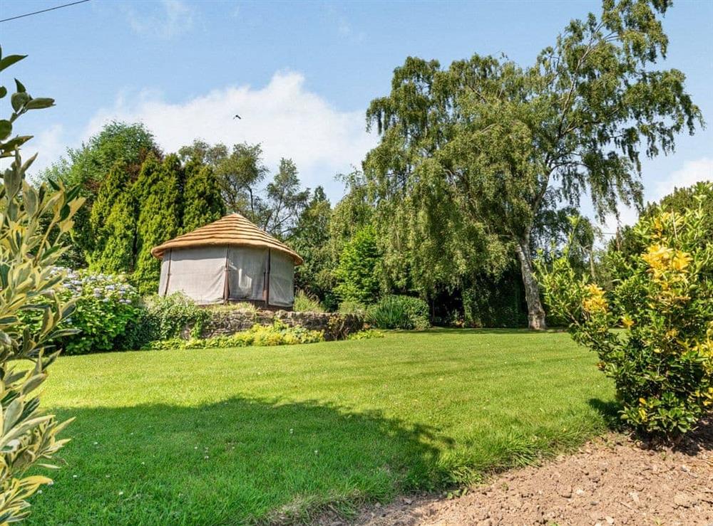 Garden and grounds at Littlecotes Farmhouse in Ashover, near Matlock, Derbyshire