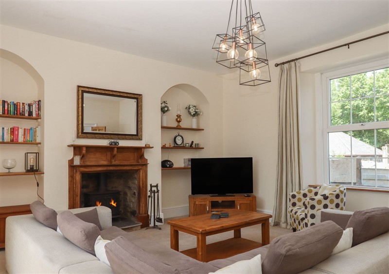 The living room at Littleham Court Manor, Littleham near Bideford