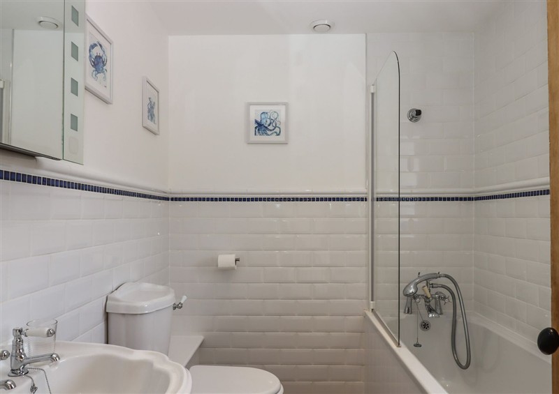 This is the bathroom at Littleham Court Manor, Littleham near Bideford