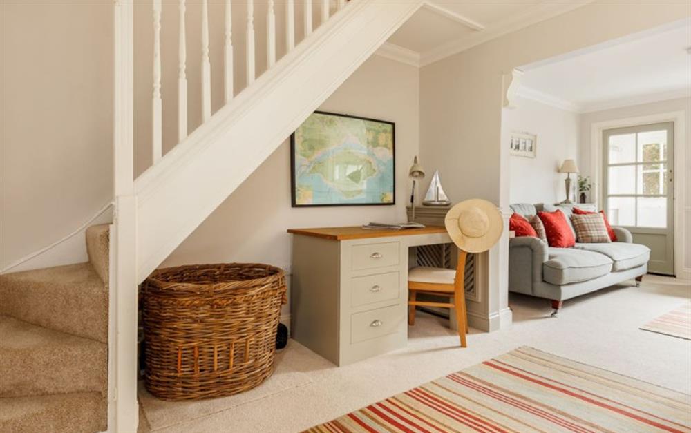 The living area at Littlemoor Cottage in Lymington