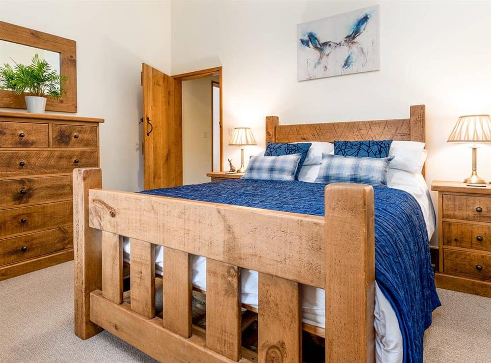 Double bedroom at Littonfields Barn in Litton, near Buxton, Derbyshire