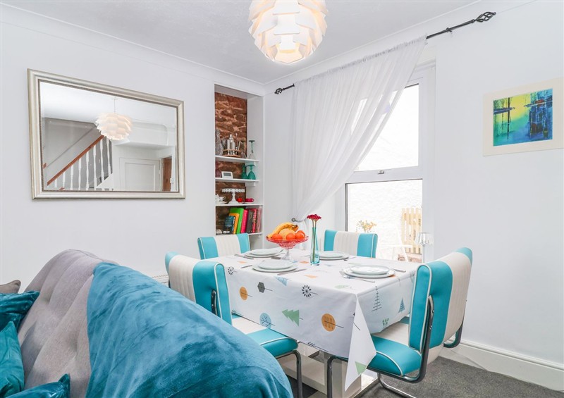 The dining room at Lizzys Cottage, Brixham