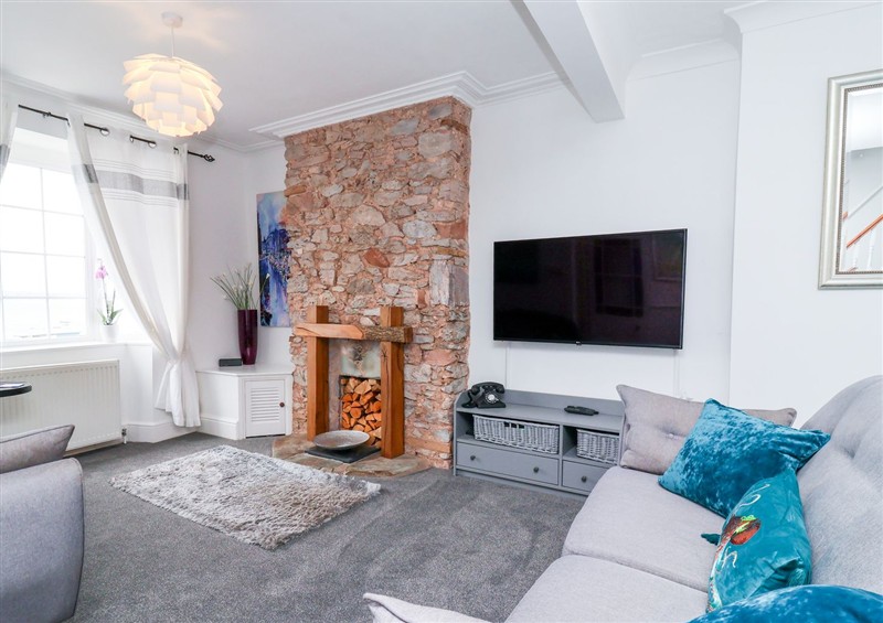 The living area at Lizzys Cottage, Brixham