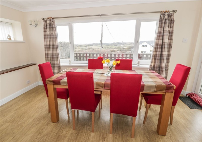 This is the dining room at Llain Delyn, Capel Mawr near Malltraeth