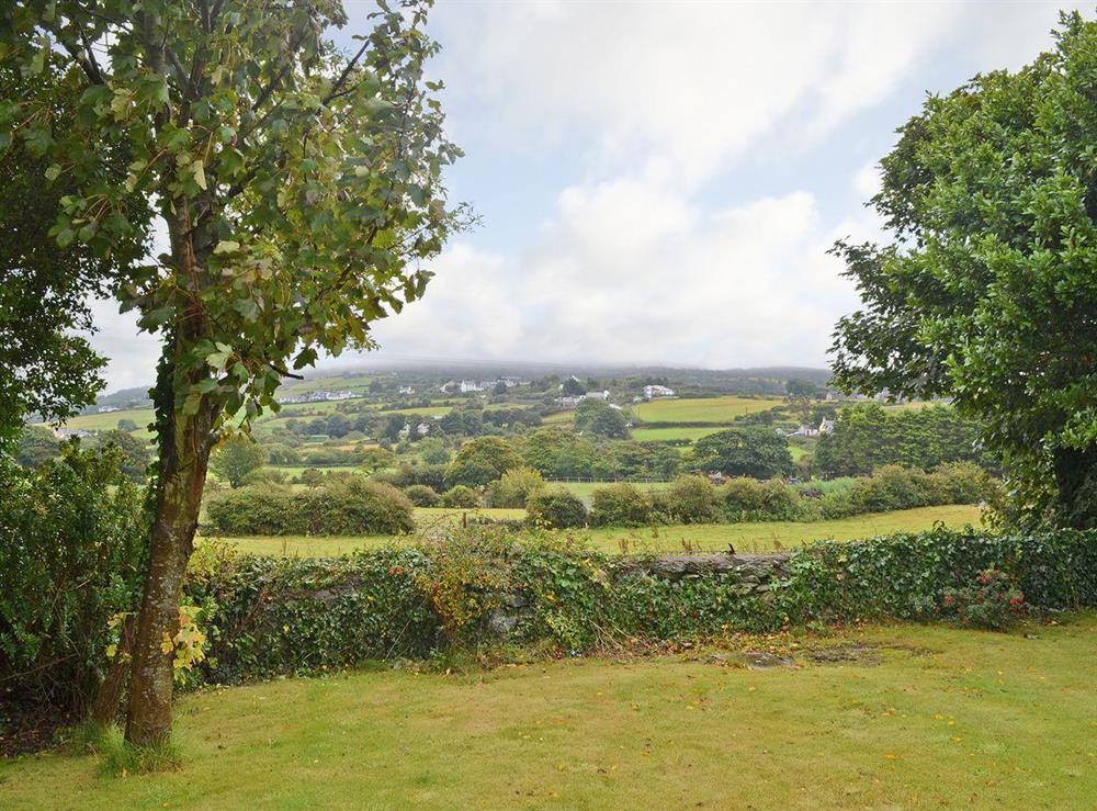 Wonderful views over the Anglesey countryside at Llain Gam in Llaneilian, near Amlwch, Gwynedd
