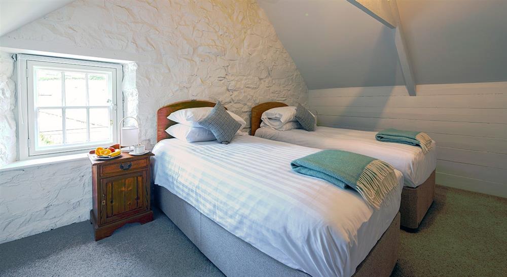 A twin bedroom (photo 2) at Llanborth Farmhouse in Llandysul, Mid Wales