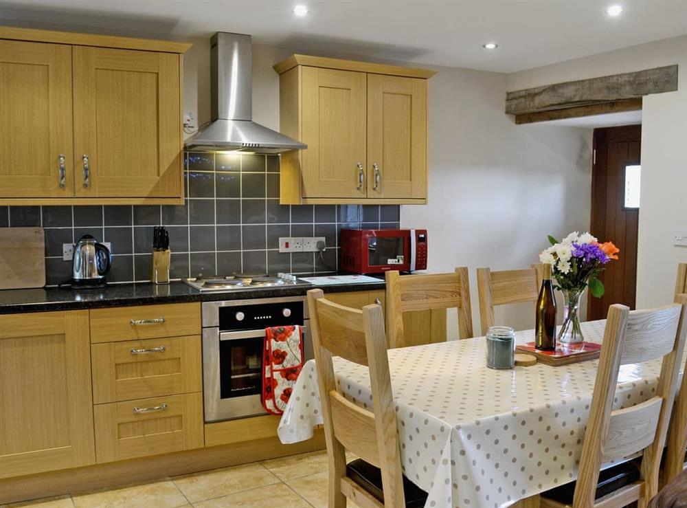 Well equipped kitchen area at Llandremor Fawr Cottage in Swansea, West Glamorgan