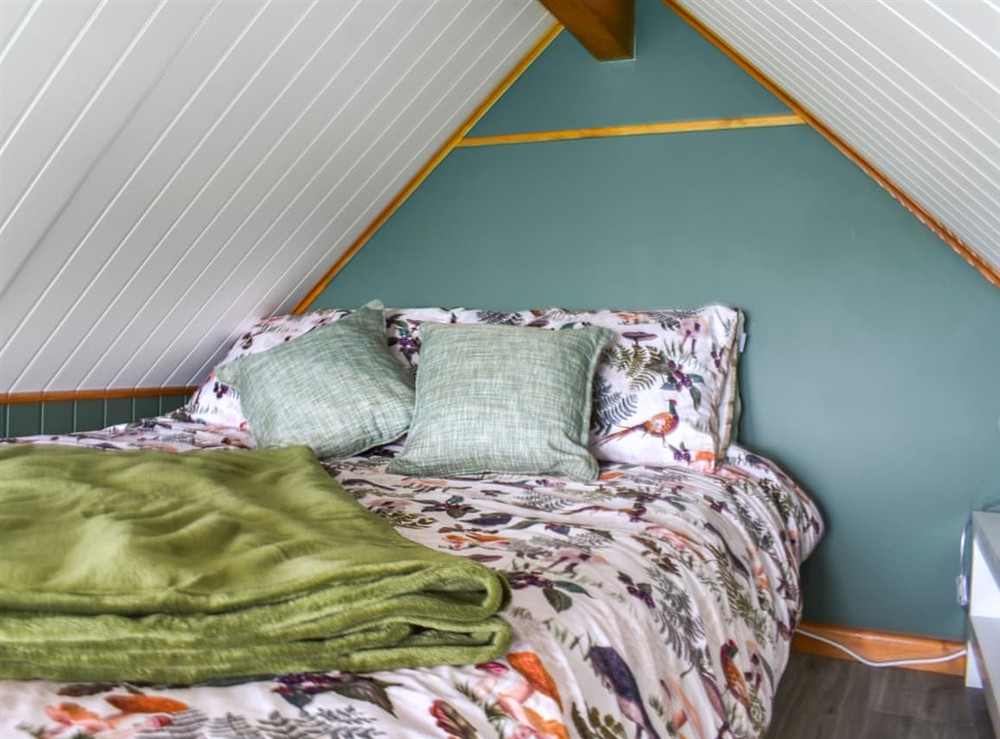 Double bedroom at Llandremor Fawr Lodge in Pontarddulais, West Glamorgan