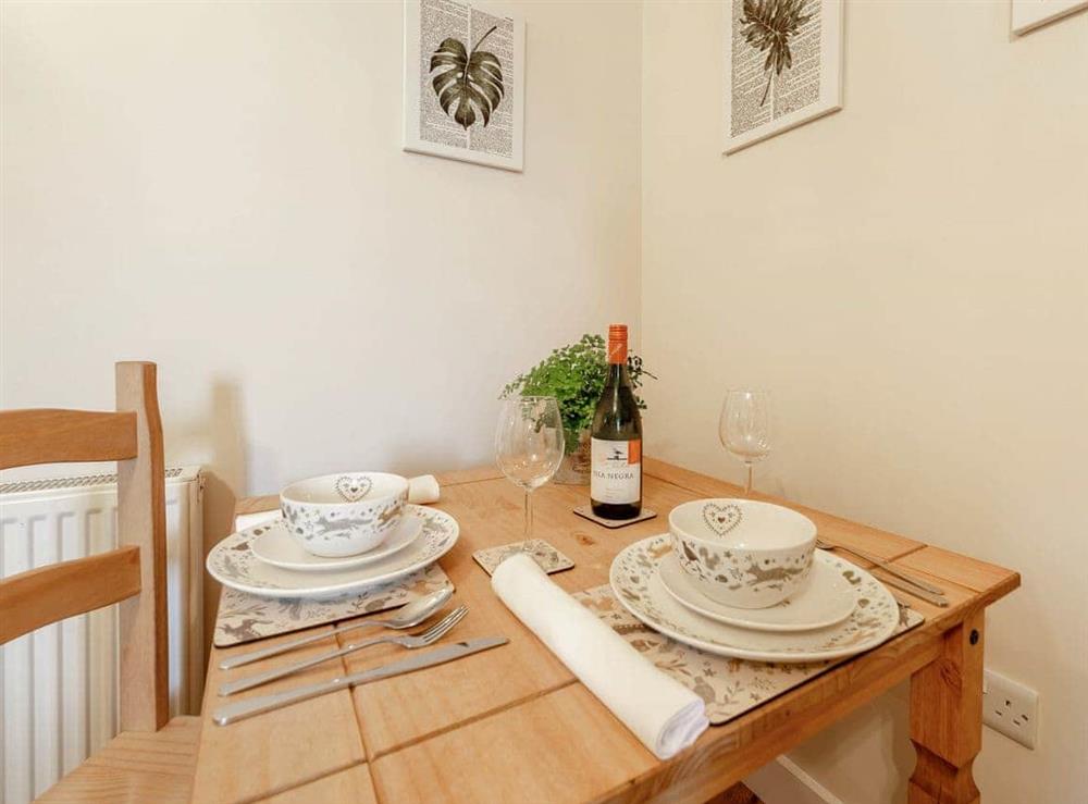Dining Area at Llanfair Hill Cottage in Gorsgoch, Dyfed