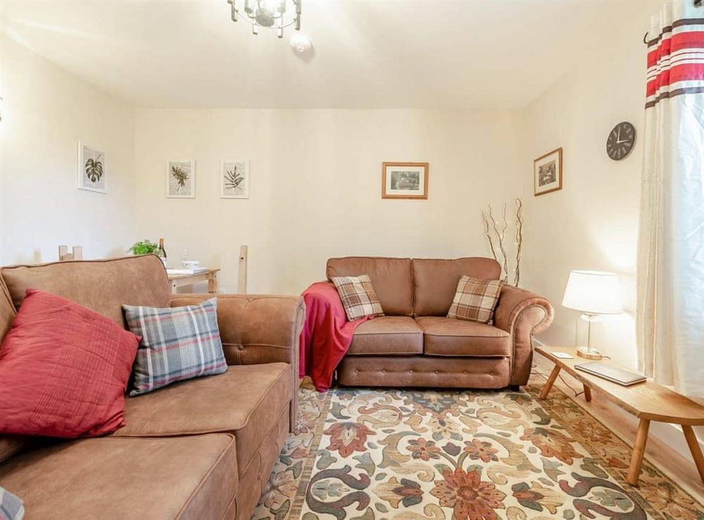Living area at Llanfair Hill Cottage in Gorsgoch, Dyfed