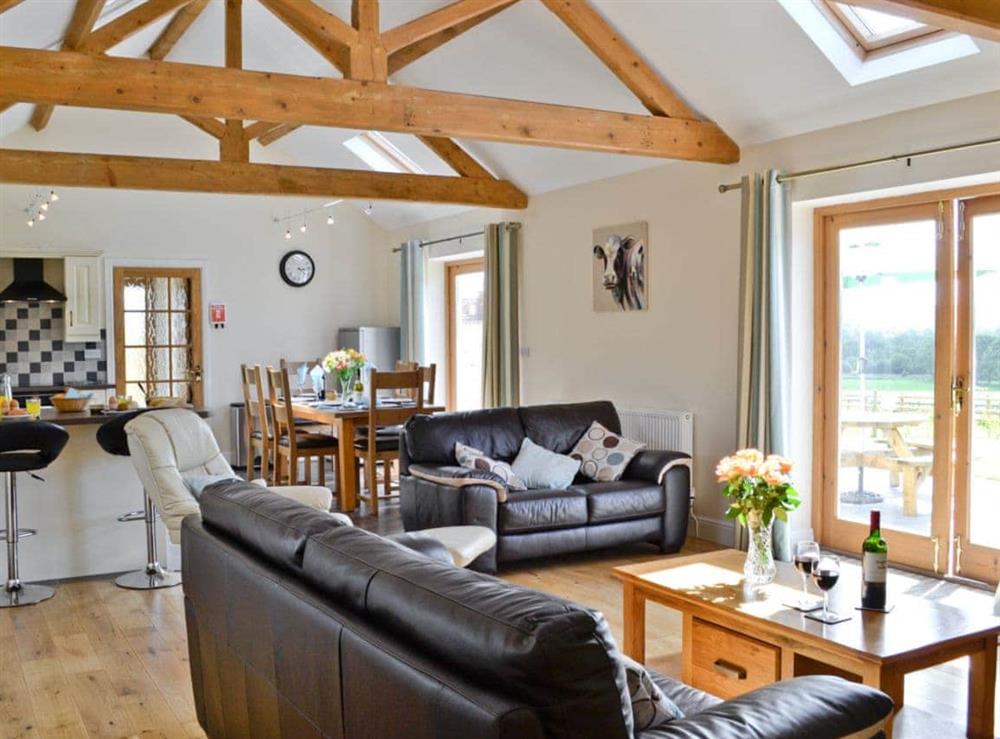 Open plan living/dining room/kitchen at Llanlliwe Cottage in Henllan Amgoed, near Narberth, Dyfed