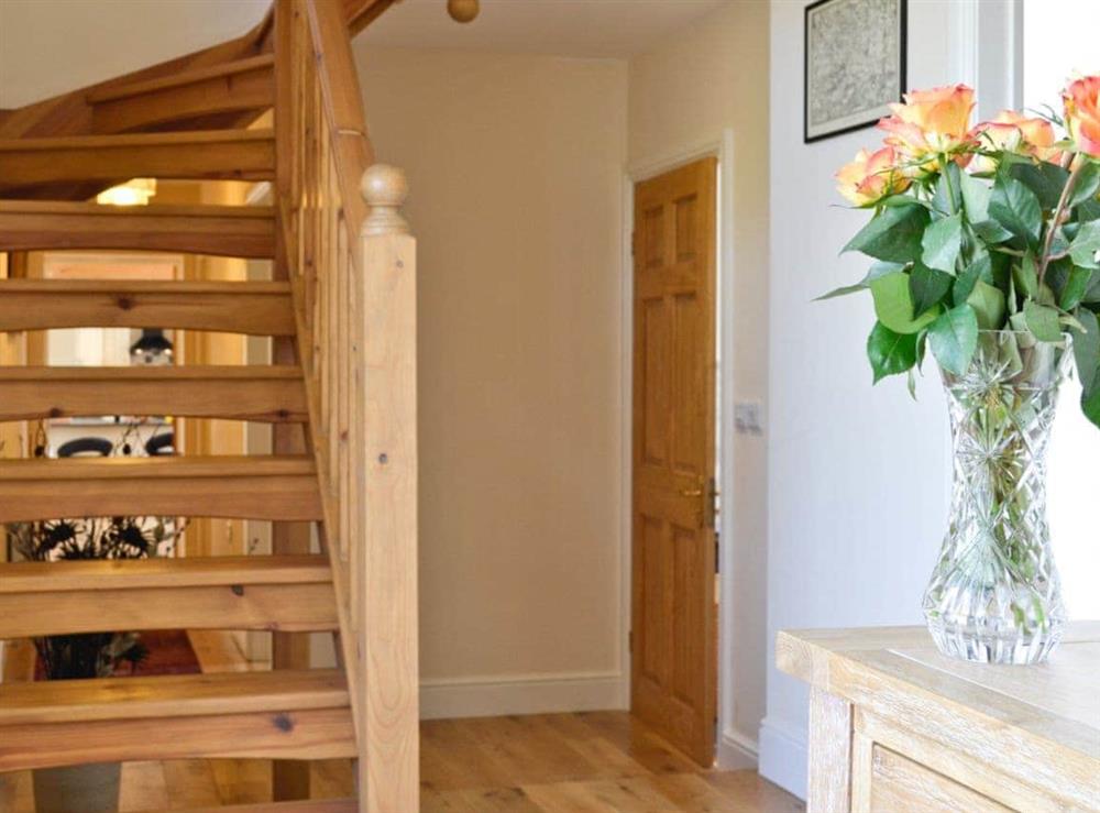Stairs at Llanlliwe Cottage in Henllan Amgoed, near Narberth, Dyfed