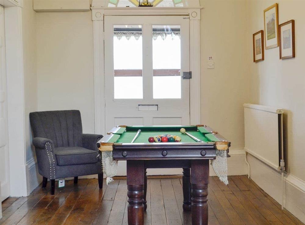 Games room at Llansantffraed House in Hundred House, near Llandrindod Wells, Powys