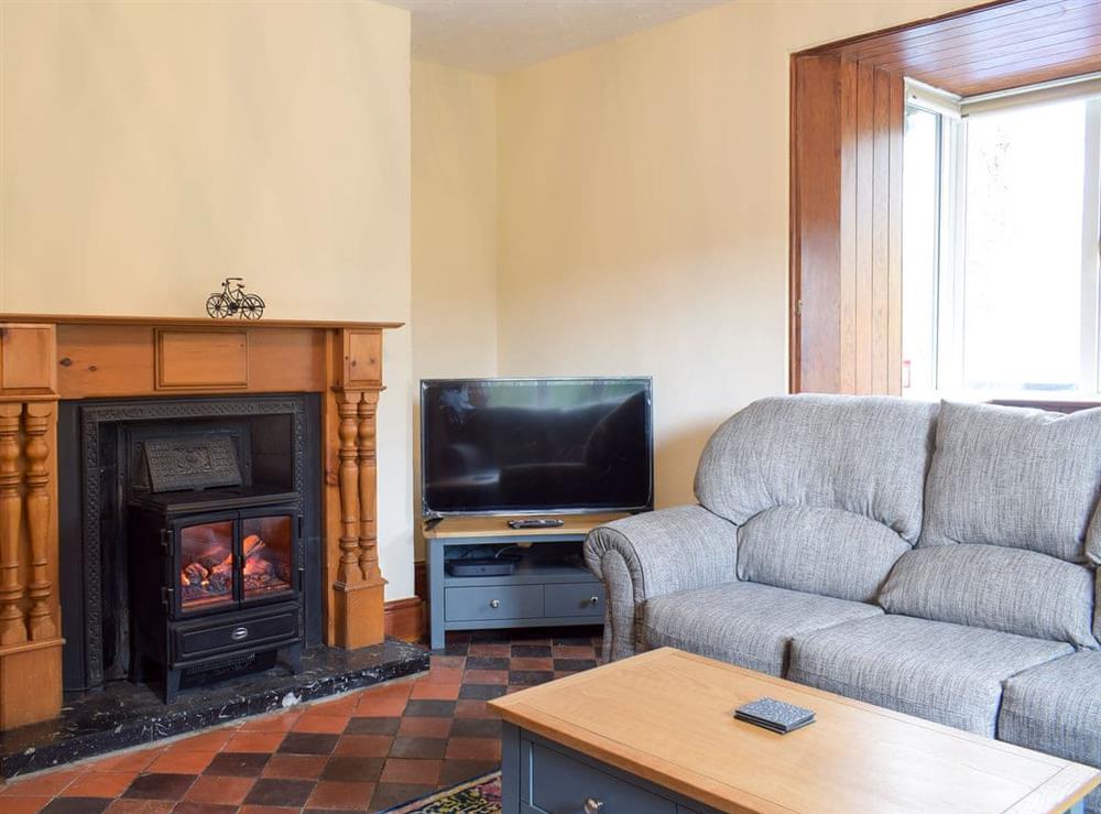 Living room at Llantysilio Lodge in Llangollen, Denbighshire