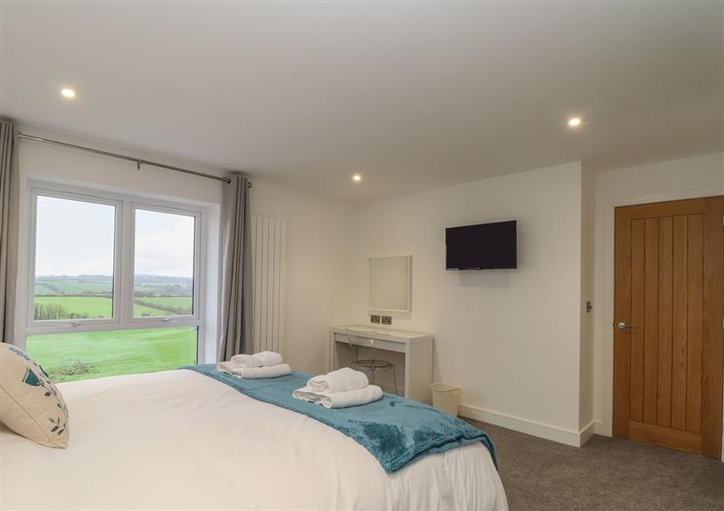One of the 4 bedrooms at Llawnroc, Mullion
