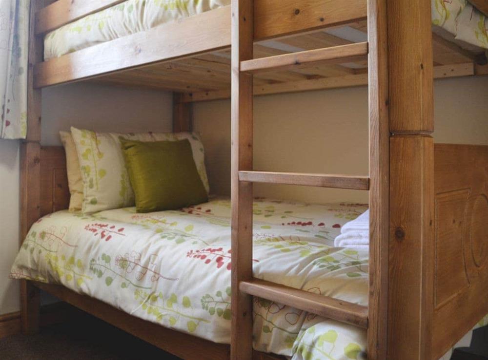 Bunk bedroom at Llechwedd Mawr in Talybont, near Aberystwyth, Ceredigion