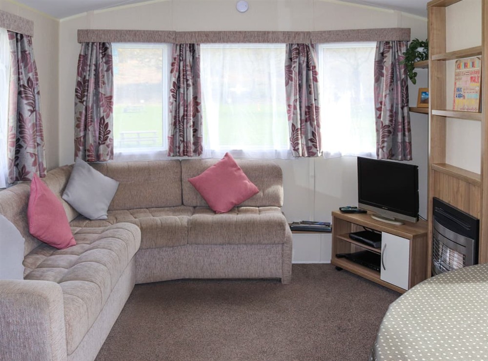 Open plan living space at Llethr in Llanbedr, near Harlech, Gwynedd