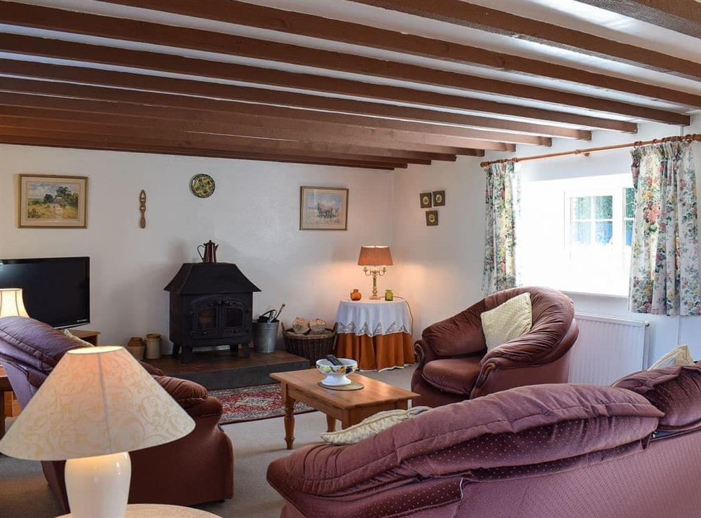 Comfortable living room at Lletty Cottage in Penrherber, Newcastle Emlyn, Carmarthenshire., Dyfed