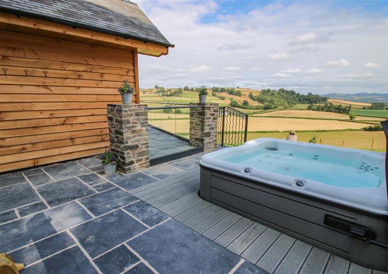 Spend some time in the pool at Llety Cariad, Llandyssil near Montgomery