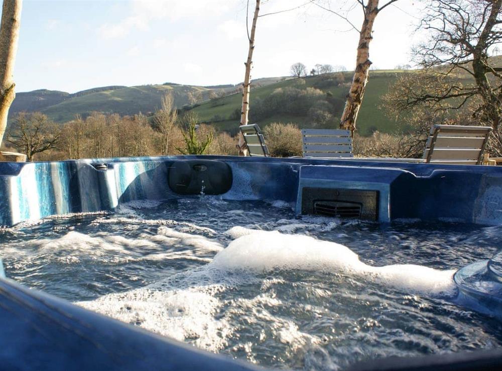 Hot tub (photo 3) at Lletyr Saer in Hirnant, near Llanfyllin, Powys
