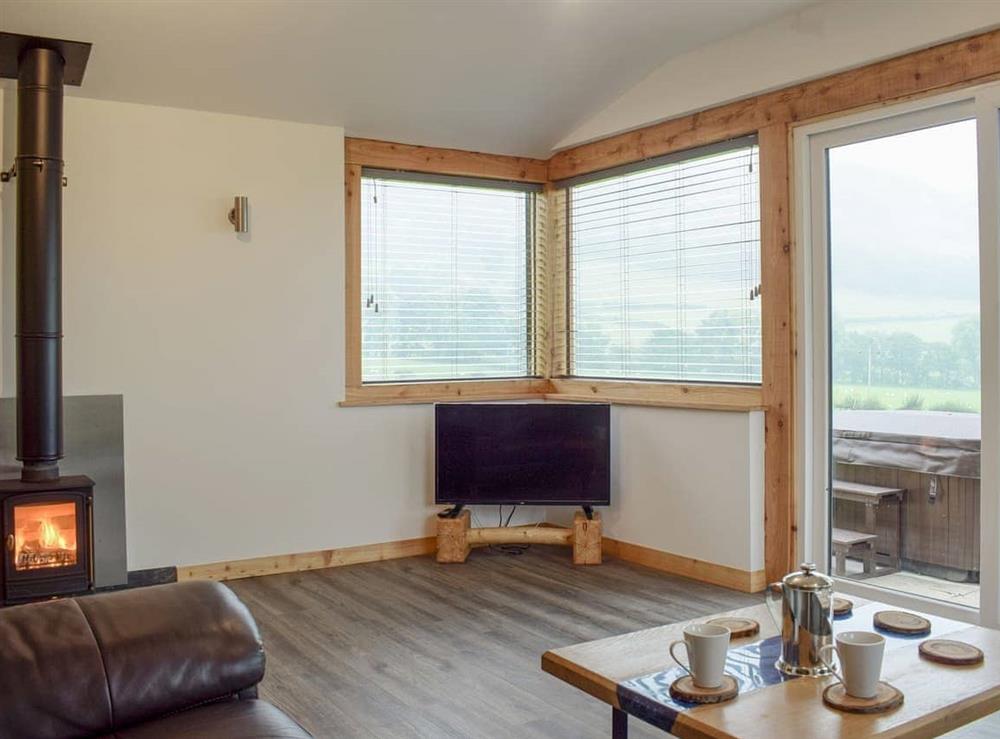 Living room at Lletyr Saer in Hirnant, near Llanfyllin, Powys