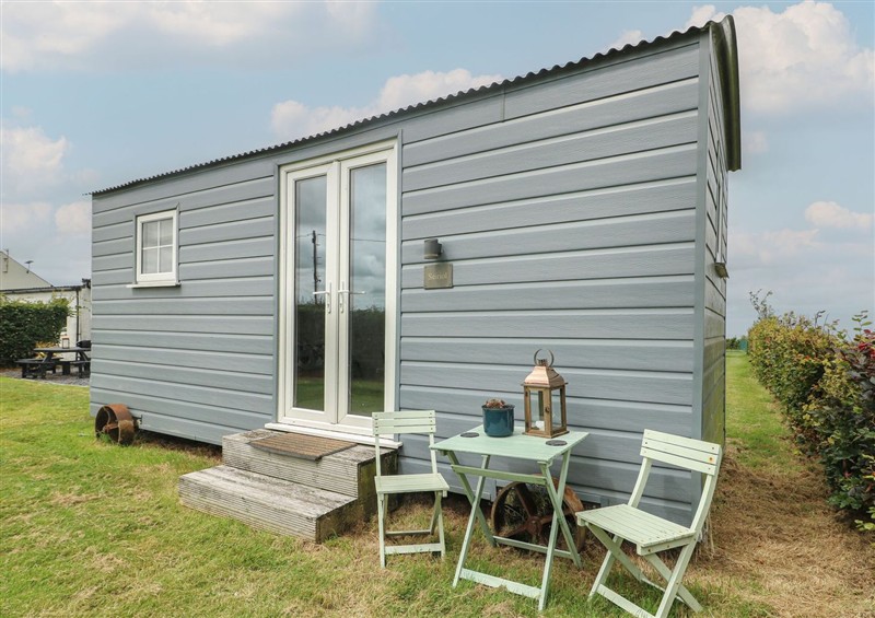 This is the setting of Llewelyn Shepherds Hut at Llewelyn Shepherds Hut, Rhosneigr