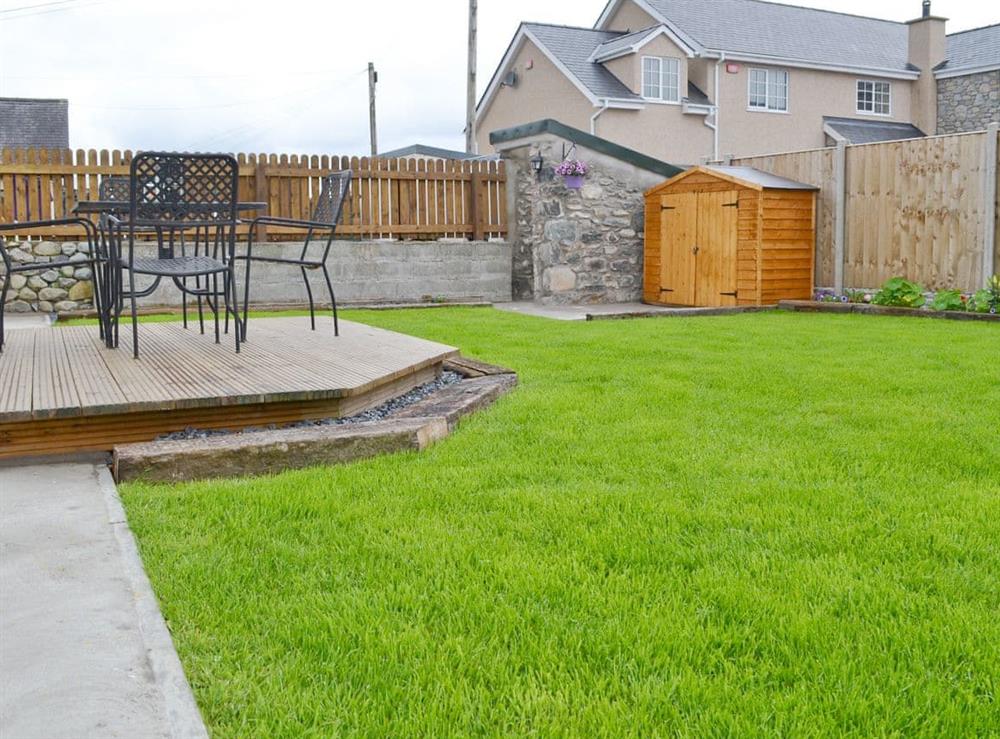 Garden at Llifon in Bethesda Bach, near Caernarfon, Gwynedd