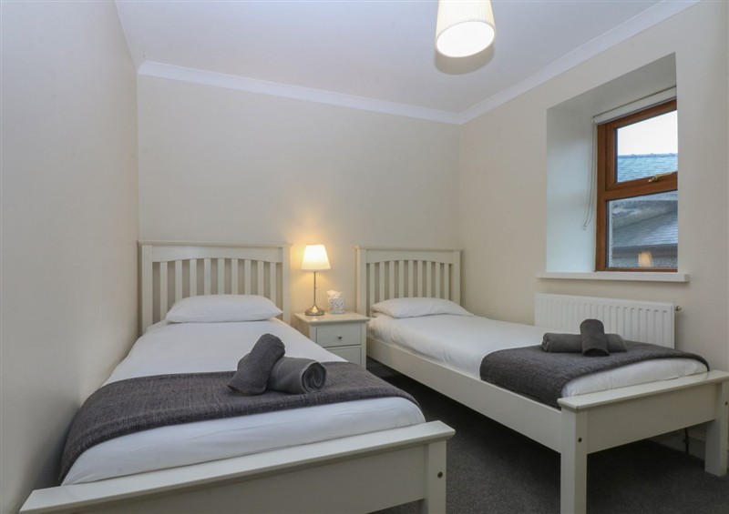One of the bedrooms at Llofft Yr Yd, Porthmadog