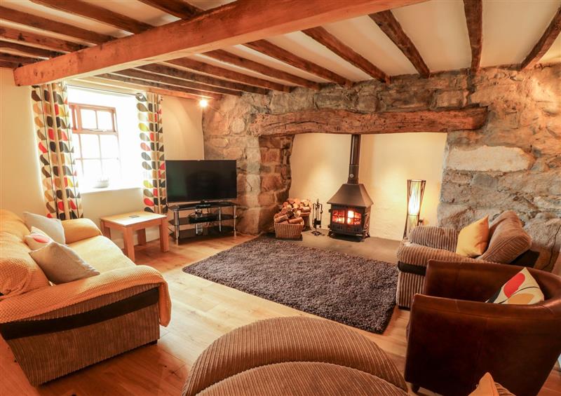 This is the living room at Llwyn Aethnen, Trefor