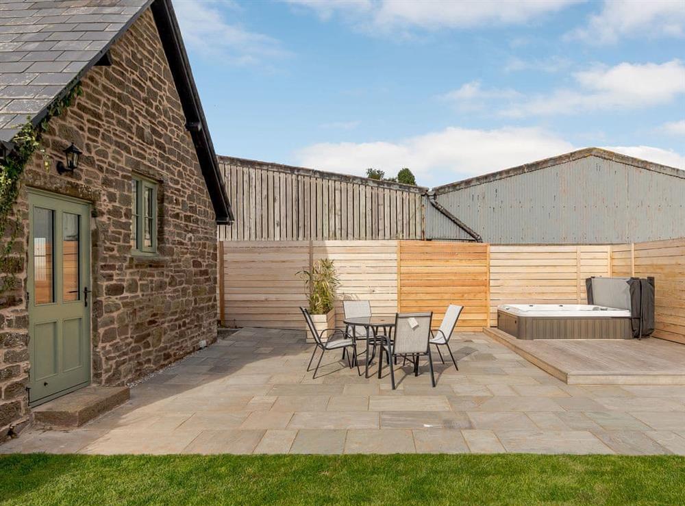 Outdoor area at Llwyn Celyn in Abergavenny, Monmouthshire, Gwent