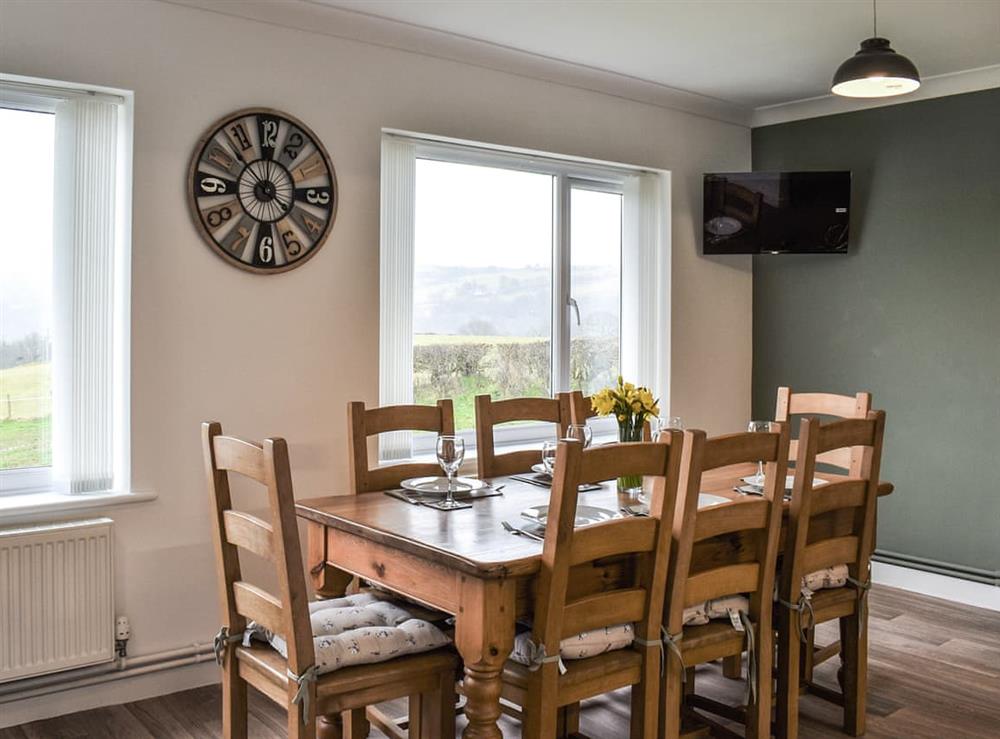 Dining room at Llwyn in Corwen, Denbighshire