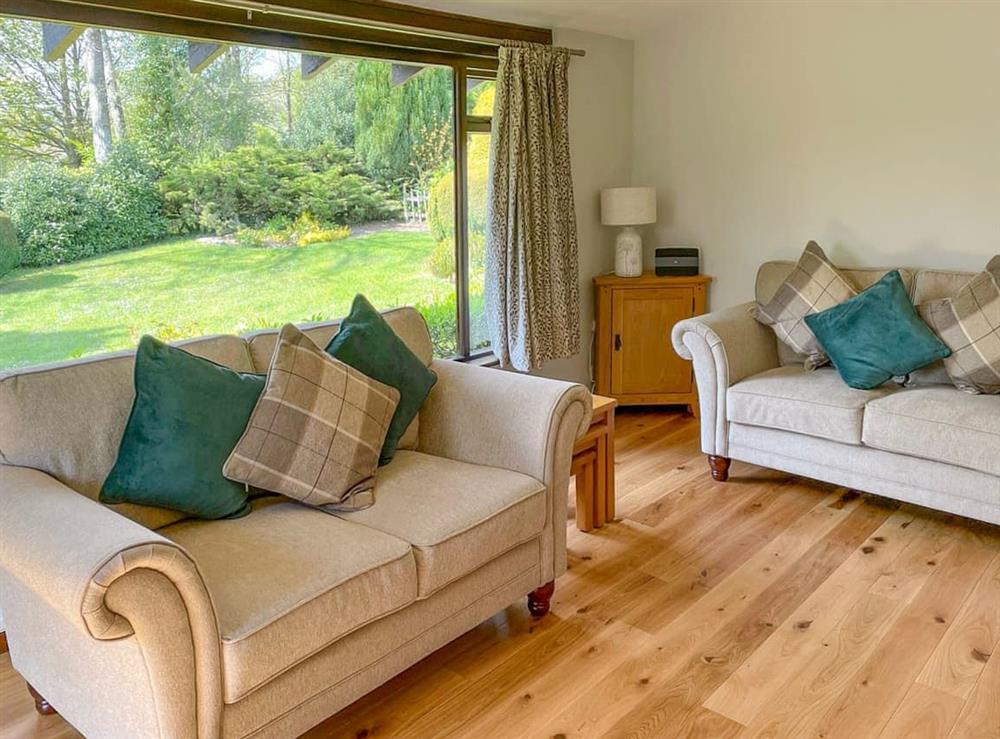 Living room at Llwyn Onn in Newchurch, near Hay-on-Wye, Powys