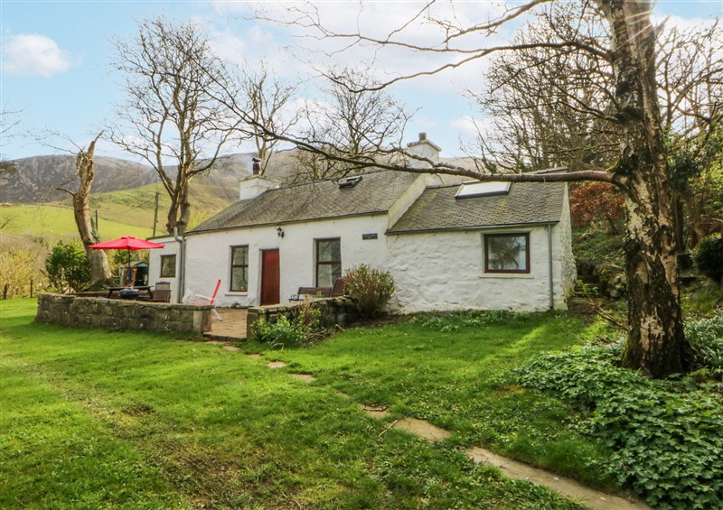 This is the garden at Llwyn Y Brig Isaf, Trefor