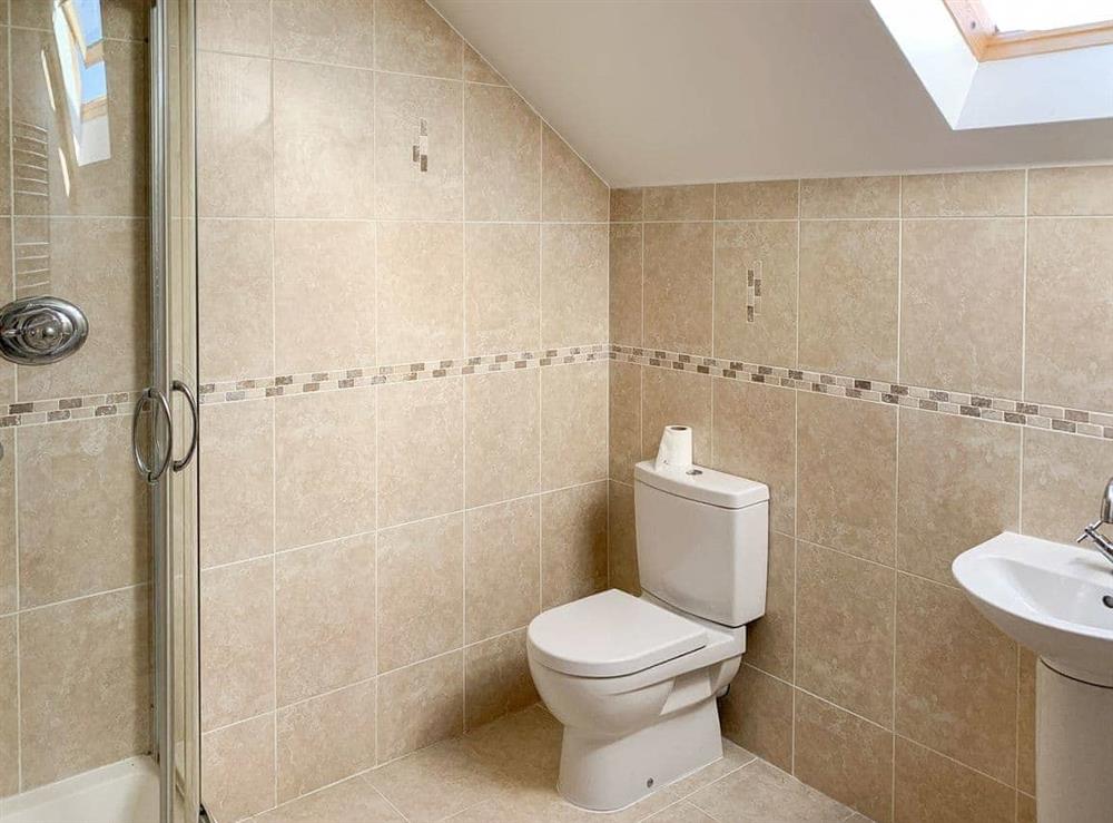 Shower room at Llwyn Ysgaw in Cemaes, Anglesey, Gwynedd