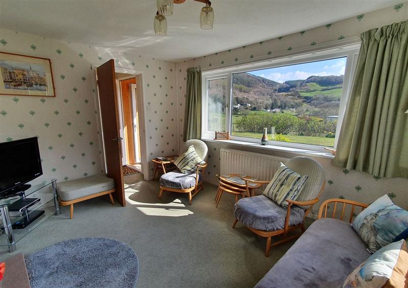 The living area at Llwynon, Goginan near Aberystwyth