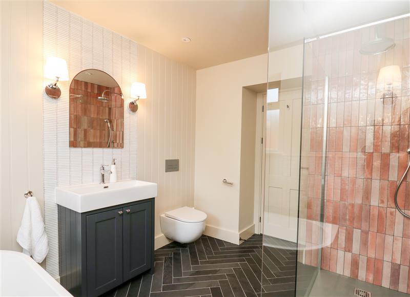 This is the bathroom at Llygad Y Dydd, Bow Street